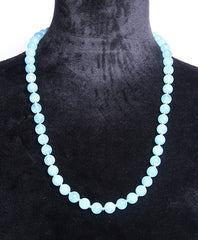 Aquamarine Bead Necklace