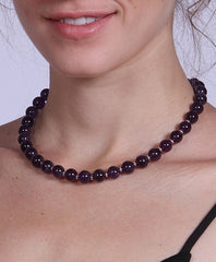 Amethyst Bead Necklace